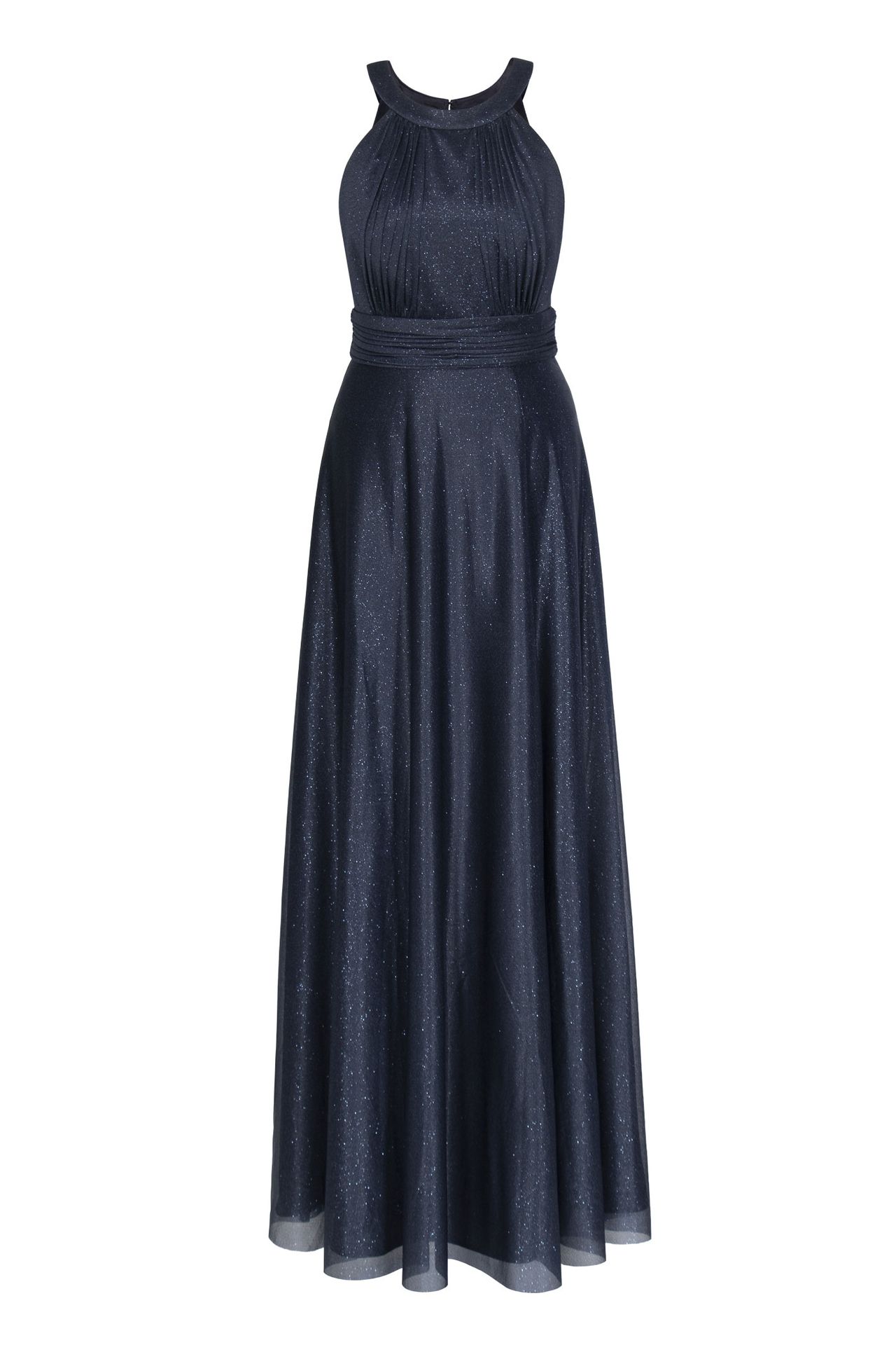 Girls-Glitzerkleid, lang