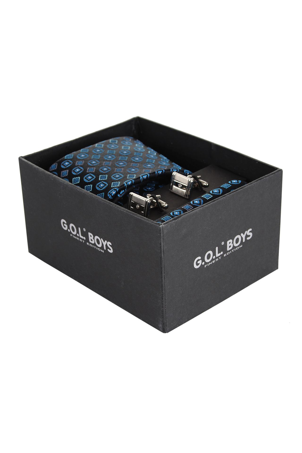 SET: Krawatte/Tuch/M-Knöpfe