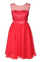 Girls-Chiffon-Kleid mit Stola