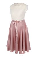 Girls-Mixed-Satin-Kleid