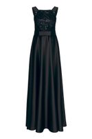 Satin-Kleid, lang