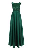 Satin-Kleid, lang