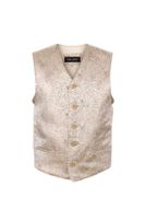 Jacquard-Weste m. Krawatte