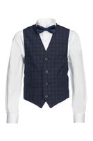 Boys-Karo-Weste Slim-Fit
