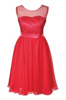 Girls-Chiffon-Kleid mit Stola