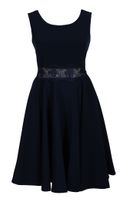 Girls-Krepp-Kleid mit Spitze