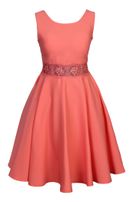 Girls-Krepp-Kleid mit Spitze