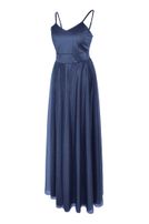 Girls-Glitzerkleid, lang