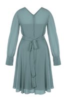 Chiffon Kleid Langarm