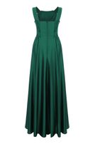 Satin-Kleid, lang