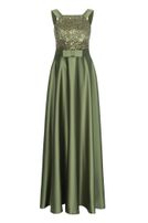 Satin-Kleid, lang