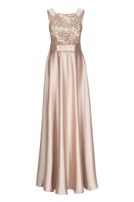 Satin-Kleid, lang
