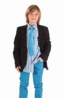 1/2-Arm-Boys-Hemd Slim-Fit