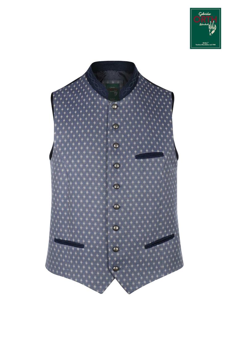 Jacquard-Trachtenweste